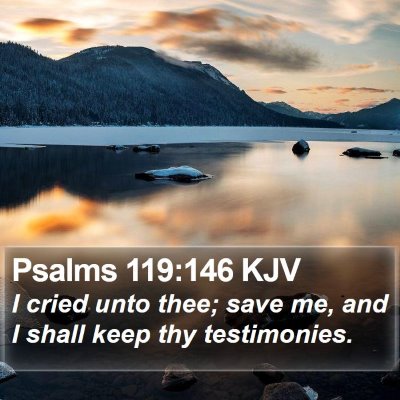 Psalms 119:146 KJV Bible Verse Image