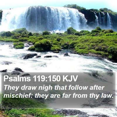 Psalms 119:150 KJV Bible Verse Image