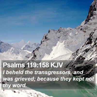 Psalms 119:158 KJV Bible Verse Image