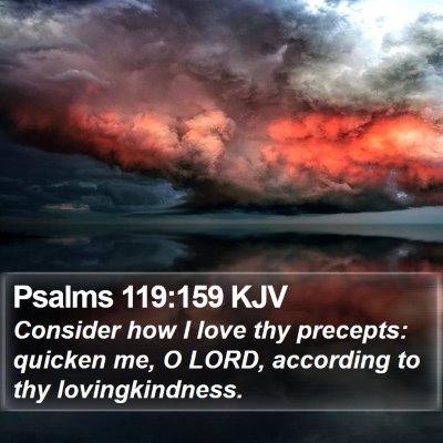 Psalms 119:159 KJV Bible Verse Image