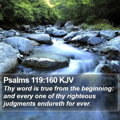 Psalms 119:160 KJV Bible Verse Image
