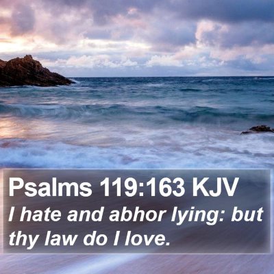 Psalms 119:163 KJV Bible Verse Image