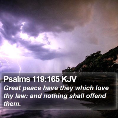 Psalms 119:165 KJV Bible Verse Image