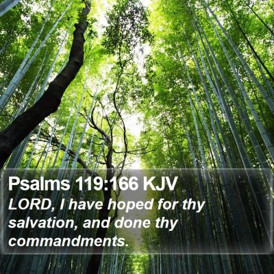 Psalms 119:166 KJV Bible Verse Image
