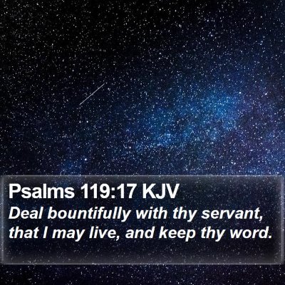 Psalms 119:17 KJV Bible Verse Image