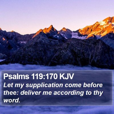 Psalms 119:170 KJV Bible Verse Image