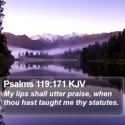 Psalms 119:171 KJV Bible Verse Image