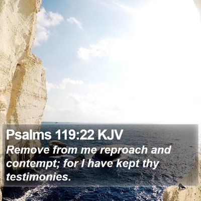 Psalms 119:22 KJV Bible Verse Image