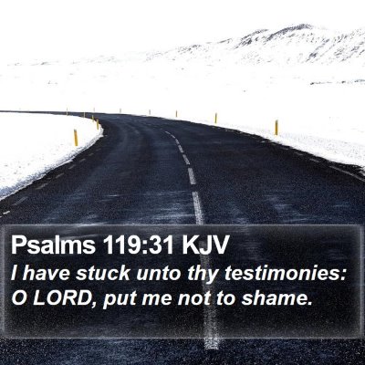 Psalms 119:31 KJV Bible Verse Image