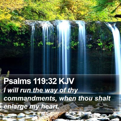Psalms 119:32 KJV Bible Verse Image