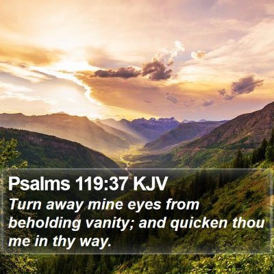 Psalms 119:37 KJV Bible Verse Image