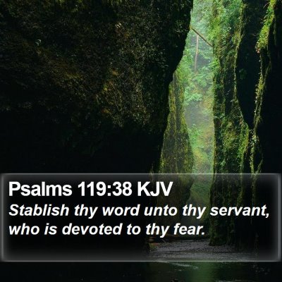 Psalms 119:38 KJV Bible Verse Image