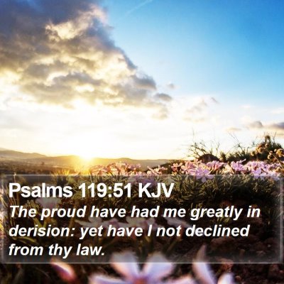 Psalms 119:51 KJV Bible Verse Image
