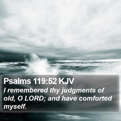 Psalms 119:52 KJV Bible Verse Image