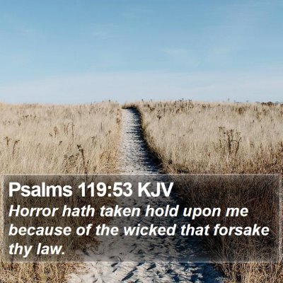 Psalms 119:53 KJV Bible Verse Image