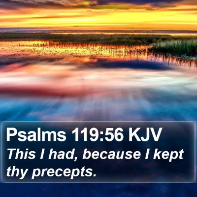 Psalms 119:56 KJV Bible Verse Image