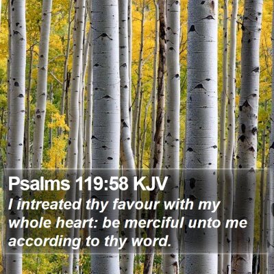 Psalms 119:58 KJV Bible Verse Image