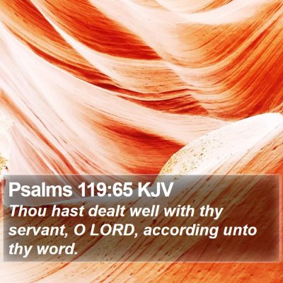 Psalms 119:65 KJV Bible Verse Image