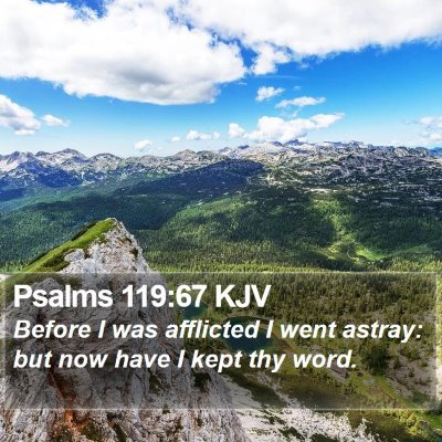 Psalms 119:67 KJV Bible Verse Image