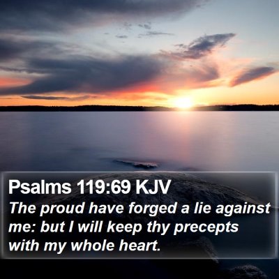 Psalms 119:69 KJV Bible Verse Image