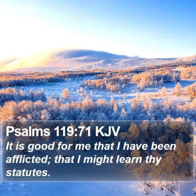 Psalms 119:71 KJV Bible Verse Image