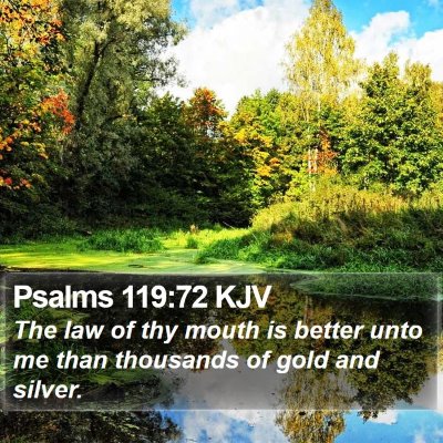 Psalms 119:72 KJV Bible Verse Image