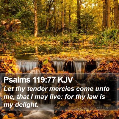 Psalms 119:77 KJV Bible Verse Image