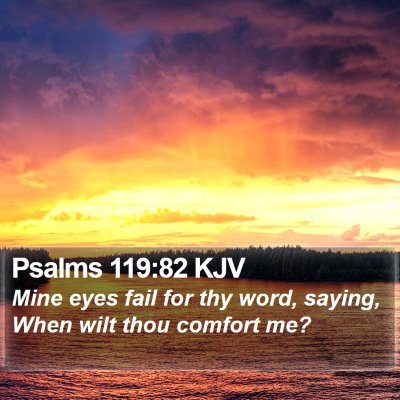 Psalms 119:82 KJV Bible Verse Image