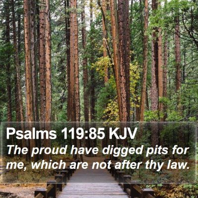 Psalms 119:85 KJV Bible Verse Image