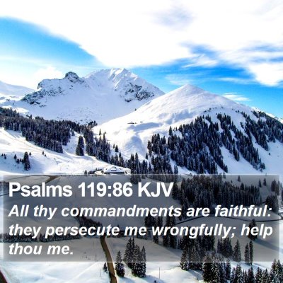 Psalms 119:86 KJV Bible Verse Image