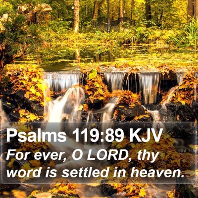 Psalms 119:89 KJV Bible Verse Image