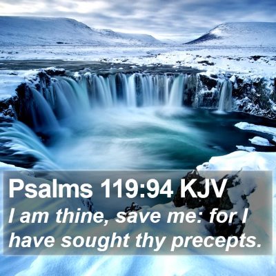 Psalms 119:94 KJV Bible Verse Image