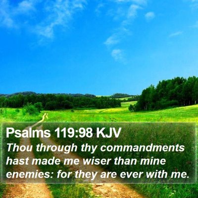 Psalms 119:98 KJV Bible Verse Image