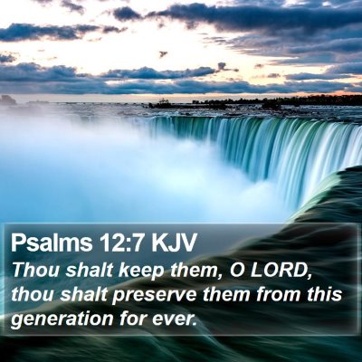 Psalms 12:7 KJV Bible Verse Image