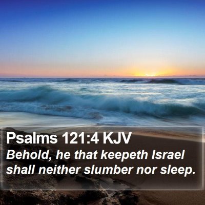 Psalms 121:4 KJV Bible Verse Image