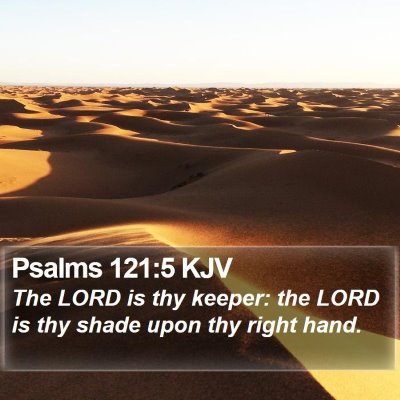 Psalms 121:5 KJV Bible Verse Image