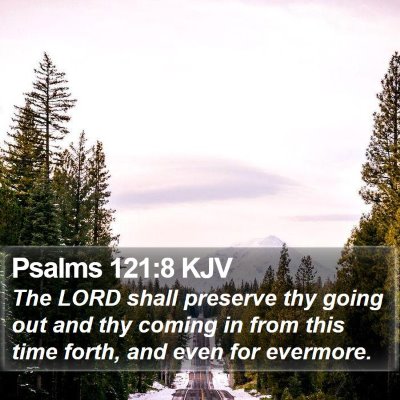Psalms 121:8 KJV Bible Verse Image