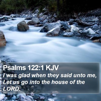 Psalms 122:1 KJV Bible Verse Image