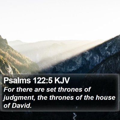 Psalms 122:5 KJV Bible Verse Image