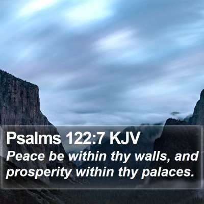 Psalms 122:7 KJV Bible Verse Image
