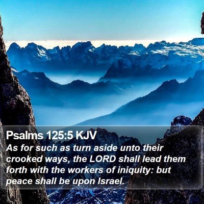 Psalms 125:5 KJV Bible Verse Image