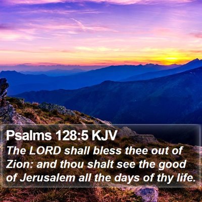 Psalms 128:5 KJV Bible Verse Image