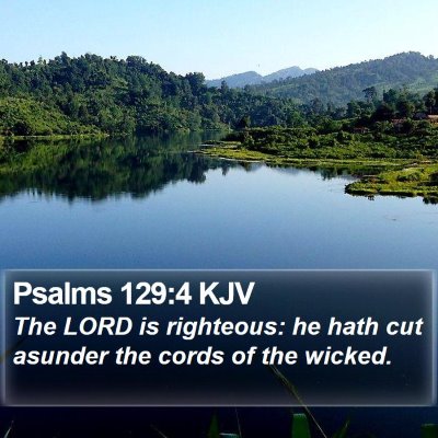 Psalms 129:4 KJV Bible Verse Image