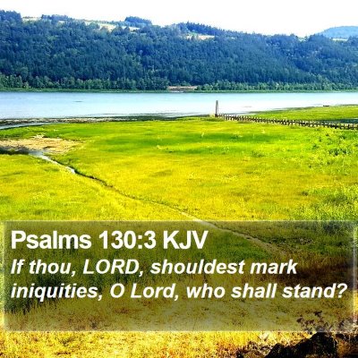 Psalms 130:3 KJV Bible Verse Image