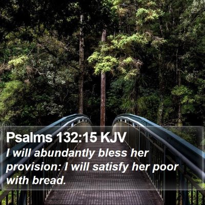 Psalms 132:15 KJV Bible Verse Image