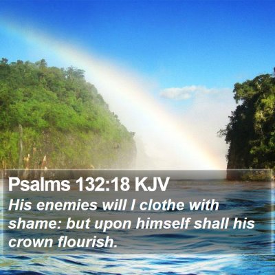 Psalms 132:18 KJV Bible Verse Image