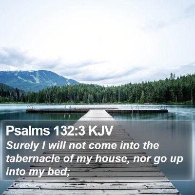 Psalms 132:3 KJV Bible Verse Image