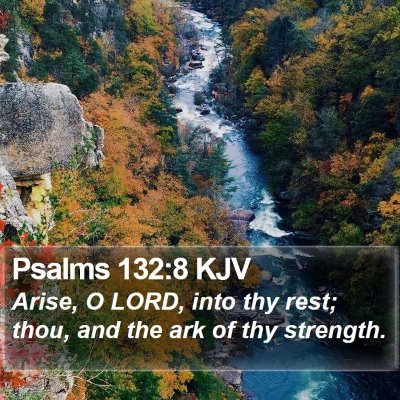 Psalms 132:8 KJV Bible Verse Image