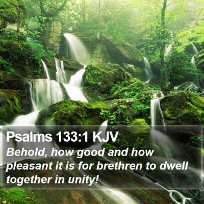 Psalms 133:1 KJV Bible Verse Image