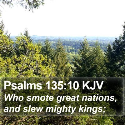 Psalms 135:10 KJV Bible Verse Image